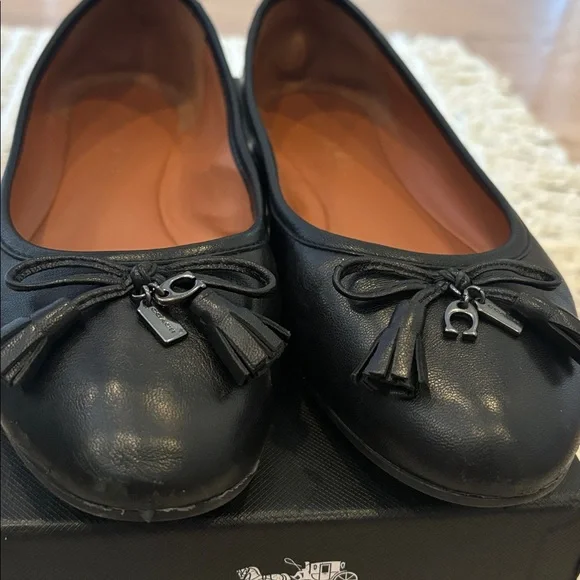 Clearing out ❗️Coach ‘Benni’ Leather Ballet Flats - Picture 4 of 7